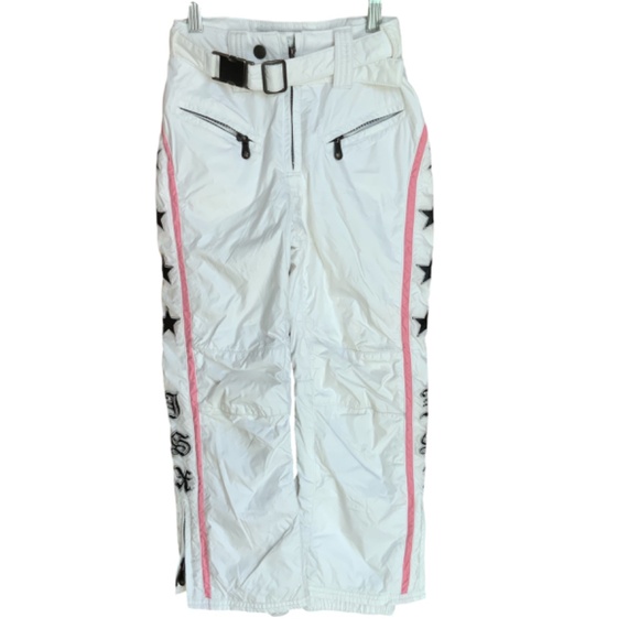 JSX SKI WEAR OUTFIT SZ 6 WHITE AND PINK WITH STARS - Picture 7 of 9